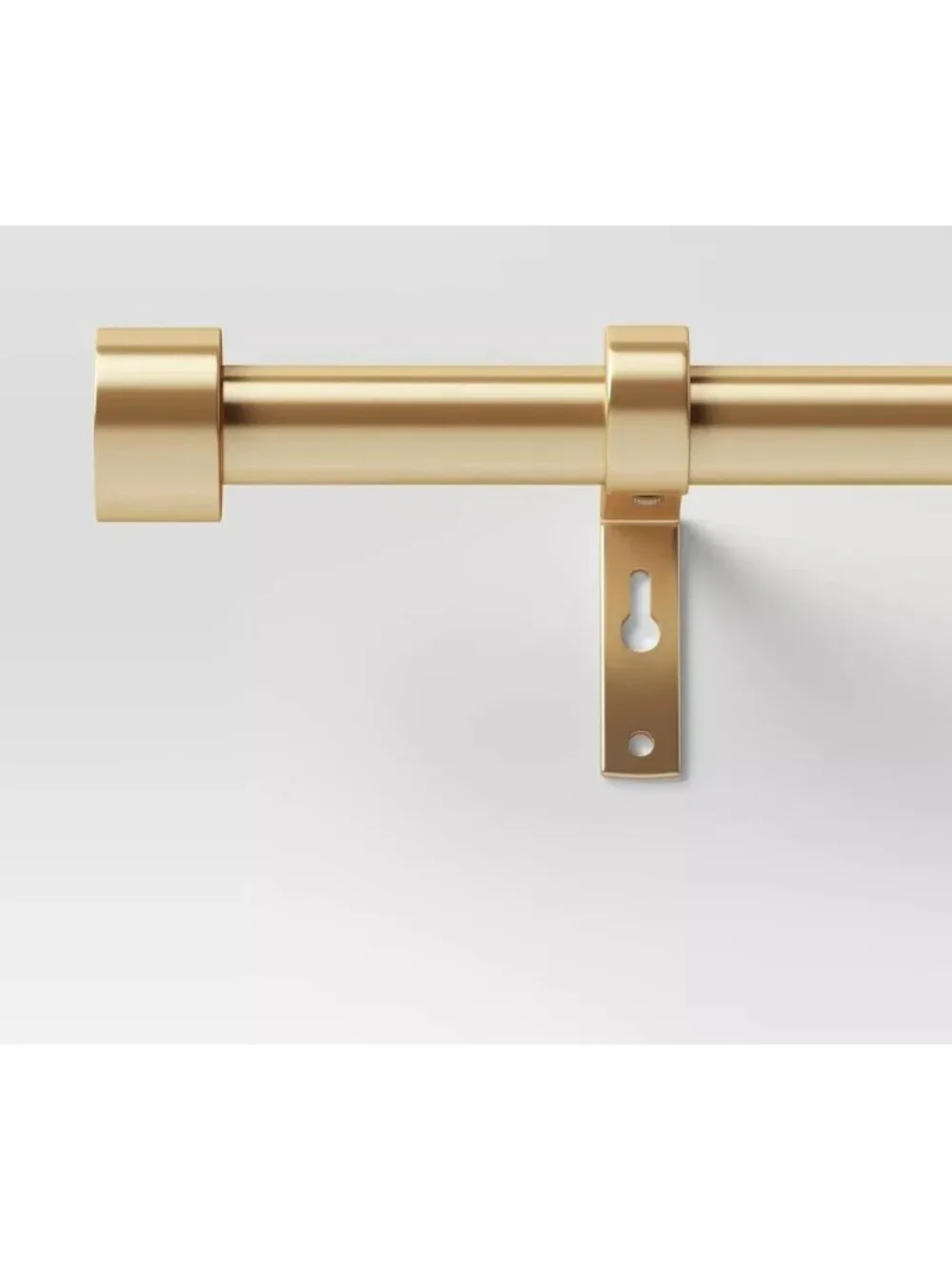Threshold Dauntless Brass Finish Expandable Curtain Rod 36